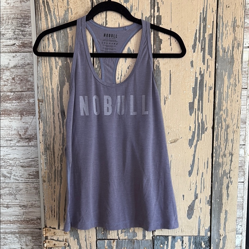 NOBULL Women's  Large, Purple-Gray Tank Top
